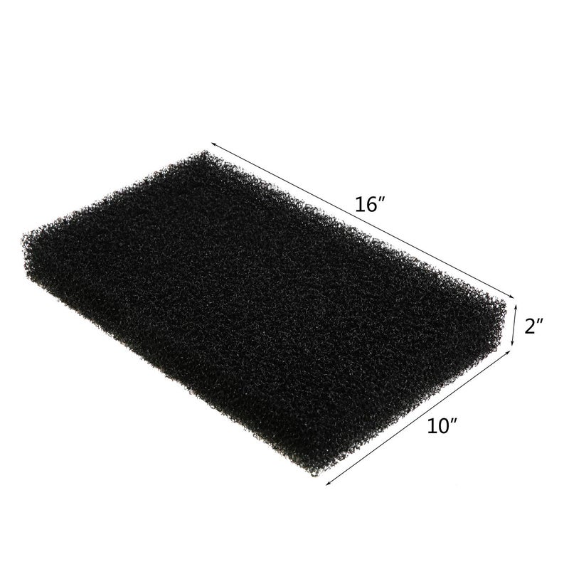 JIH Aquarium Coarse Foam Bio Sponge Filter Media Pad Foam Sponges Cut-to-Size,16"x10"x2" - Image 2